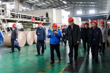 国家邮政局赵民一行莅临MG不朽情缘调研快递包装绿色治理试点事情